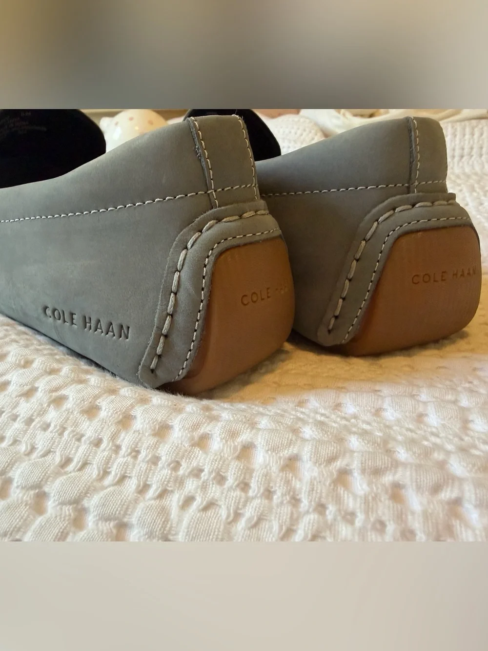 NWOT Cole Haan Men's Grand Laser Bit Driving Loafers - 11 - stormy weather gum